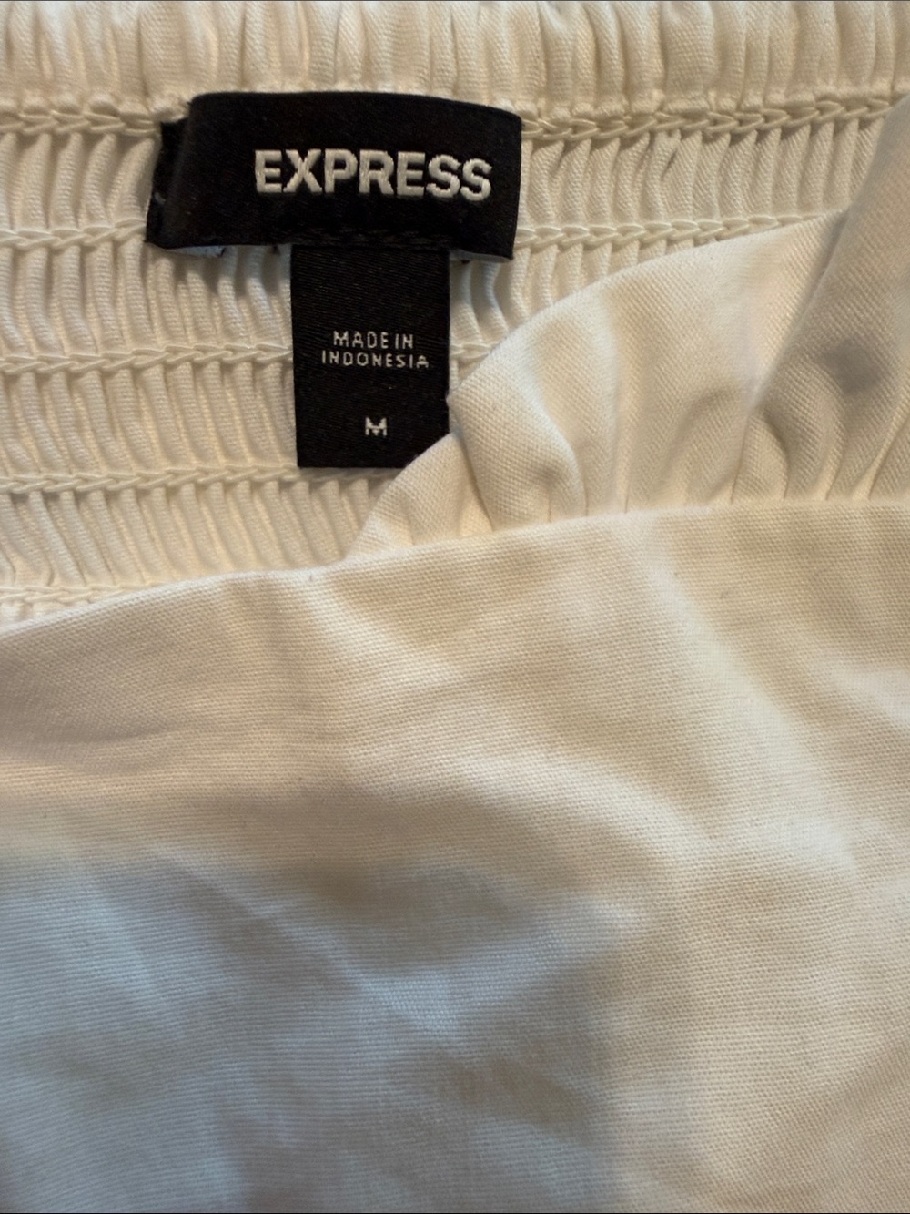 Express Strapless Front Ruffle Peplum Tube Top - Picture 3 of 6